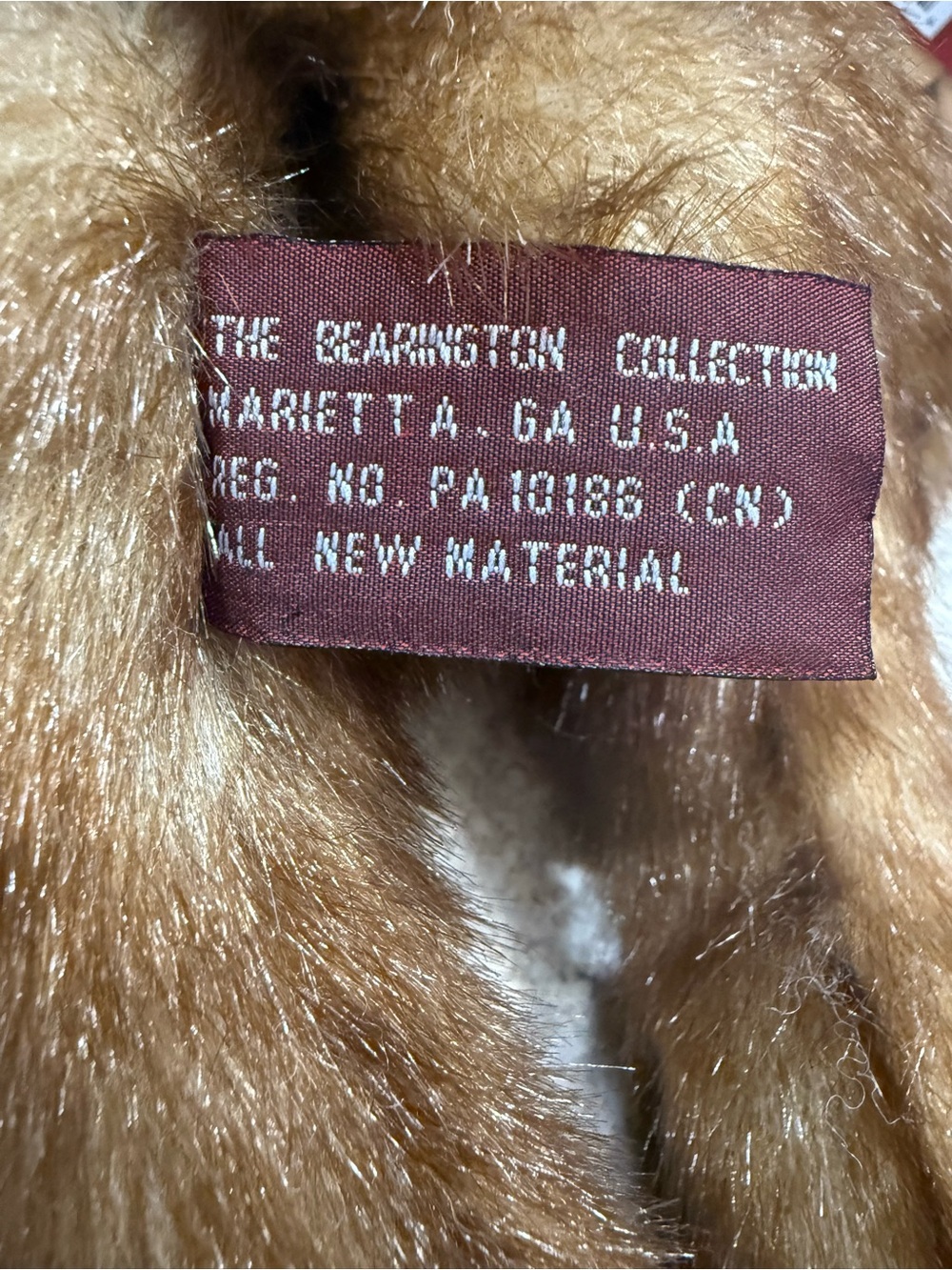 Boyds Bears Bearington Collection Brown Plush Teddy Bear Black Feathered Hat! - Picture 8 of 9